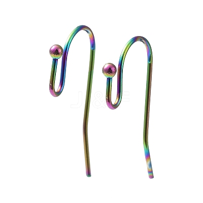 Ion Plating(IP) 316 Stainless Steel Earring Hooks STAS-E145-09M-1