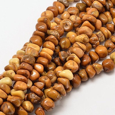 Natural Gemstone Chip Beads Strands G-P091-45-1