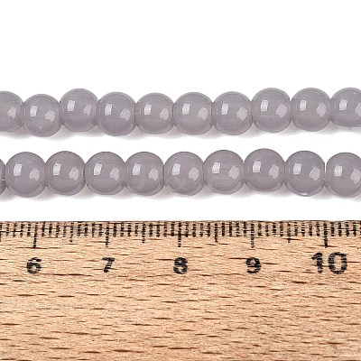 Imitation Jade Glass Beads Strands GLAA-T032-J6mm-10-1
