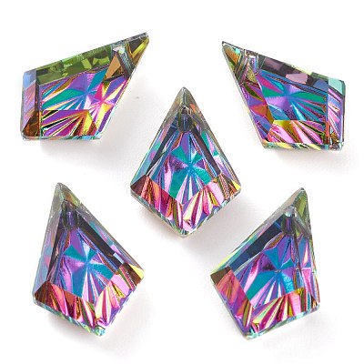 Embossed Glass Rhinestone Pendants GLAA-J101-01B-001VO-1