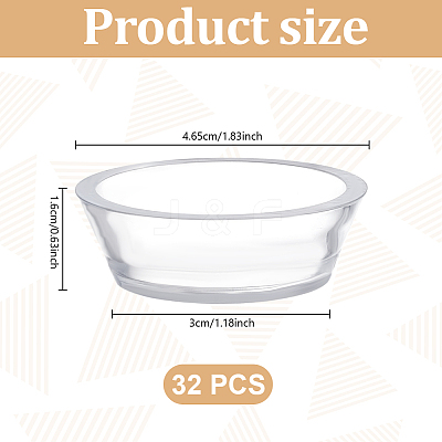 32Pcs Polystyrene Mini Ball Display Bases ODIS-GO0001-15-1