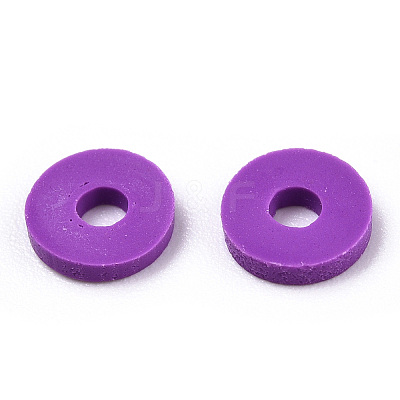 Handmade Polymer Clay Bead Strands CLAY-T002-6mm-54-1