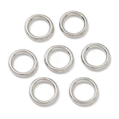 Alloy Soldered Closed Jump Rings PALLOY-H039-P-1
