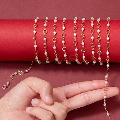 Brass Handmade Beaded Chain CHC-SZ0001-21-1