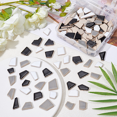 Porcelain Cabochons PORC-OC0001-01B-1