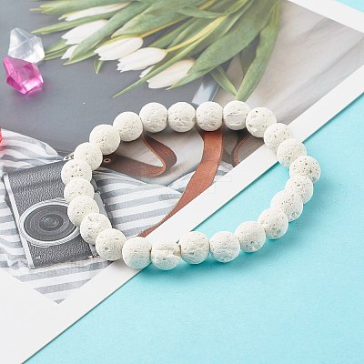 Shell Shape Cubic Zirconia Charm Stretch Bracelets Set for Teen Girl Women BJEW-JB06850-04-1