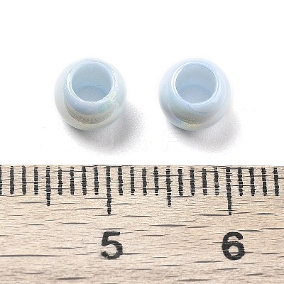 UV Plating Rainbow Iridescent Acrylic Beads PACR-D300-01H-1