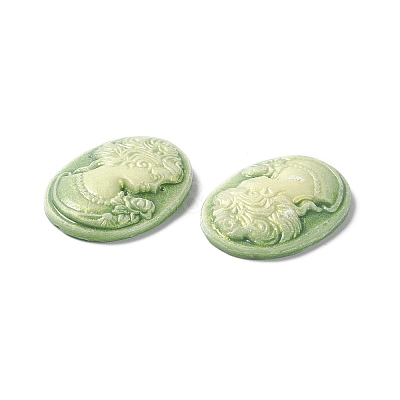 Cameos Opaque Resin Cabochons RESI-C016-01B-1