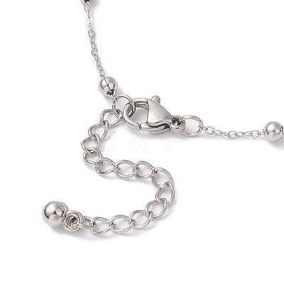 304 Stainless Steel Cable Chains Bracelets BJEW-JB11499-02-1