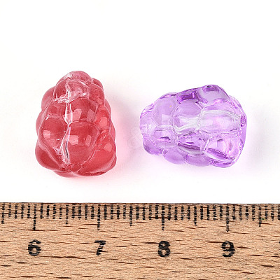 Baking Paint Transparent Glass Beads DGLA-N018-03-1