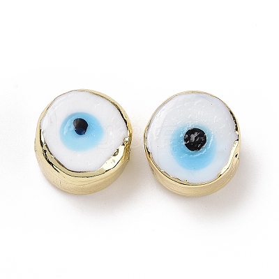 Handmade Evil Eye Lampwork Beads LAMP-P057-05G-06-1