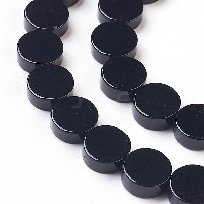 Natural Black Onyx Beads Strands G-K282-04A-1