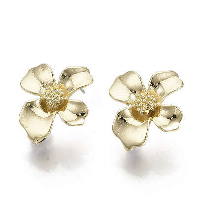 Alloy Stud Earring Findings X-PALLOY-N150-55-1