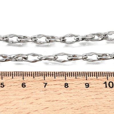 5MM 304 Stainless Steel Twisted Oval Link Chain Necklaces for Man and Women SA-CBAB767-18B-P-1