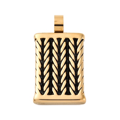 304 Stainless Steel Enamel Pendants STAS-U043-04G-1