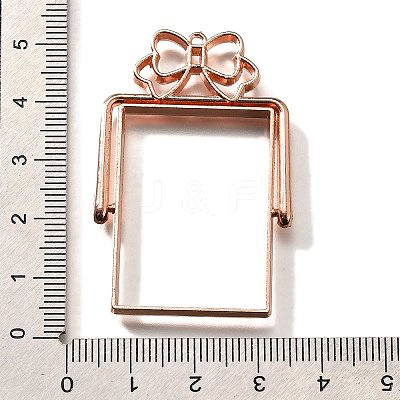 Alloy Open Back Bezel Pendants PALLOY-I223-10RG-1