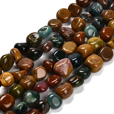 Natural Ocean Jasper Beads Strands G-P568-C06-01-1