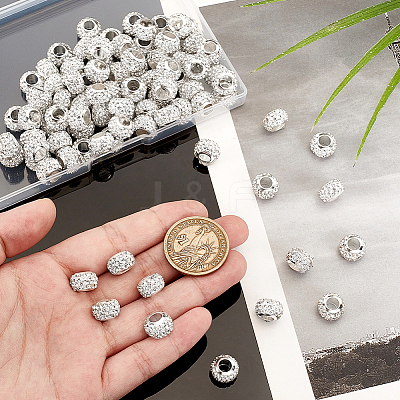 100Pcs Polymer Clay Rhinestone European Beads RB-PH0001-54A-1