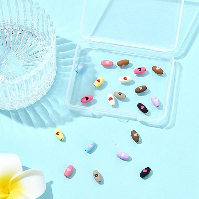 20Pcs 10 Colors Spray Painted Alloy Beads FIND-FS0004-62-1