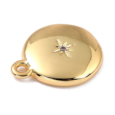 Brass Micro Pave Cubic Zirconia Charms LS-ZIRC-I054-13G-03-1