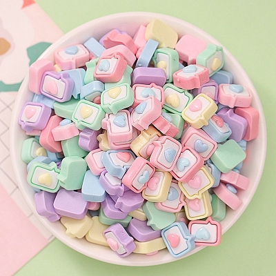 Opaque Resin Cabochons RESI-B017-01D-1