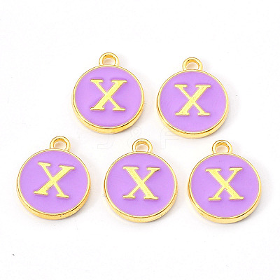Golden Plated Alloy Enamel Charms LS-ENAM-S118-10X-1