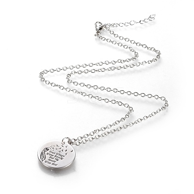 Alloy Pendant Necklaces NJEW-K121-04P-1