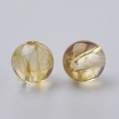 Transparent Acrylic Beads TACR-N001-31-1