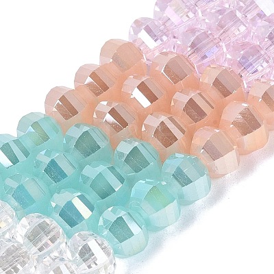 Electroplate Mixed Styles Glass Beads Strands EGLA-N022-14A-A03-1