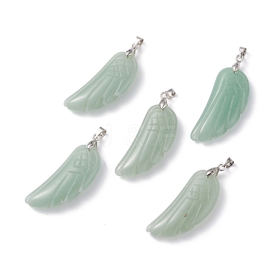 Natural Green Aventurine Pendants G-I314-01P-06-1