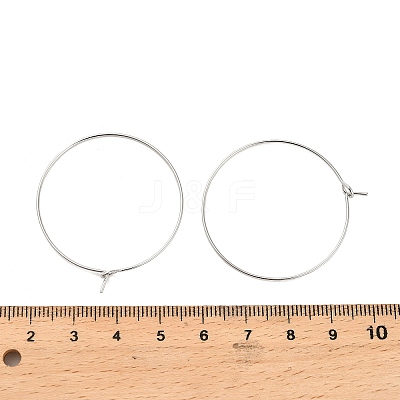 Brass Hoop Earring Findings KK-R112-038E-1