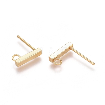 304 Stainless Steel Stud Earring Findings STAS-E482-03B-G-1