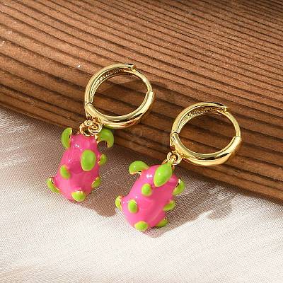 Brass Hoop Earrings EJEW-S251-04D-G-1