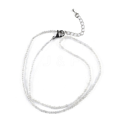 Natural Labradorite Beaded Necklaces NJEW-JN02492-07-1