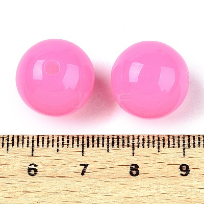 Opaque Acrylic Beads OACR-H038-09-06-1
