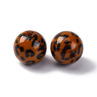 Opaque Acrylic Beads X-OACR-Q102-01B-1