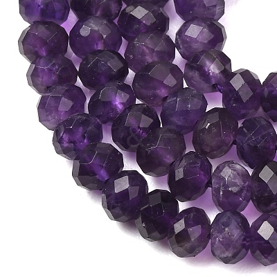 Natural Amethyst Beads Strands GG-CBA59DD-A01-4x6mm-1
