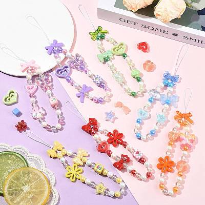 100Pcs 19 Styles Transparent Acrylic Beads MACR-FS0002-34-1