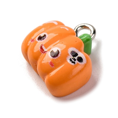 Halloween Theme Opaque Resin Charms RESI-D075-01L-1