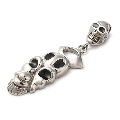 Halloween 304 Stainless Steel Enamel Pendants STAS-Q317-05E-AS-1