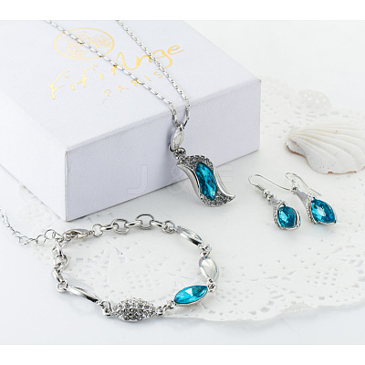 Alloy Rhinestone Jewelry Sets FS-WGB491C-02-1