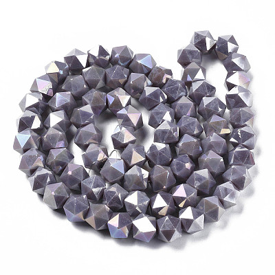 Electroplate Glass Beads Strands EGLA-S194-14A-A02-1