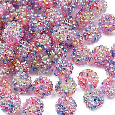 AB-Color Resin Rhinestone Beads RESI-S315-12x14-11-1