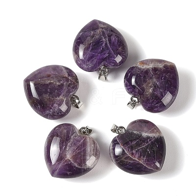Natural Banded Amethyst Pendants GG-CBAA0EE-04P-13-1