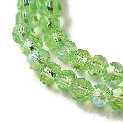 Electroplate Transparent Glass Beads Strands LS-EGLA-A035-T3mm-L09-1