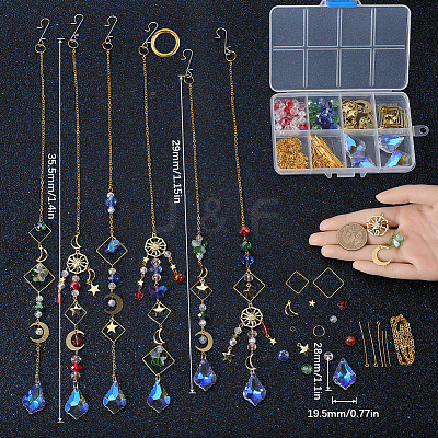 DIY Pendant Decoration Suncatchers Making Kit DIY-SC0024-01-1