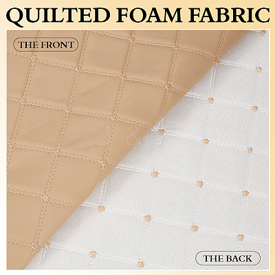 PVC Leather with Foam Fabric DIY-WH0671-391A-1
