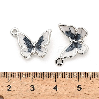 Rack Plating Alloy Enamel Pendants PALLOY-Q005-12P-1