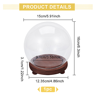 Glass Dome Cover AJEW-WH0401-76A-1