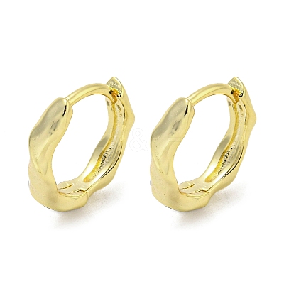 Brass Hoop Earrings EJEW-L211-010B-G-1